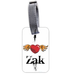 I Heart Zak Luggage Tags (one Side)  by badwolf1988store