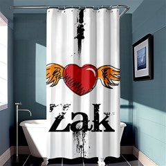 I Heart Zak Shower Curtain 36  X 72  (stall)  by badwolf1988store