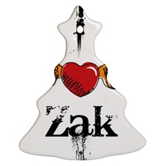 I Heart Zak Christmas Tree Ornament (two Sides) by badwolf1988store