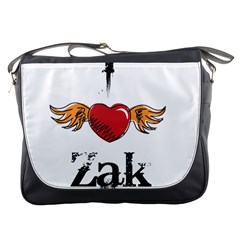 I Heart Zak Messenger Bags by badwolf1988store