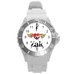 I Heart Zak Round Plastic Sport Watch (l) by badwolf1988store