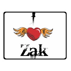 I Heart Zak Double Sided Fleece Blanket (small)  by badwolf1988store