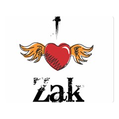 I Heart Zak Double Sided Flano Blanket (large)  by badwolf1988store