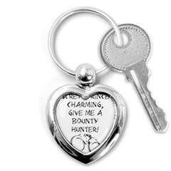 Give Me A Bounty Hunter! Key Chains (heart)  by badwolf1988store