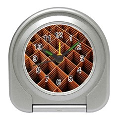 Metal Grid Framework Creates An Abstract Travel Alarm Clocks by Amaryn4rt