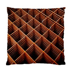 Metal Grid Framework Creates An Abstract Standard Cushion Case (two Sides) by Amaryn4rt