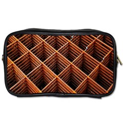 Metal Grid Framework Creates An Abstract Toiletries Bags 2-side by Amaryn4rt