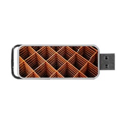 Metal Grid Framework Creates An Abstract Portable Usb Flash (one Side) by Amaryn4rt