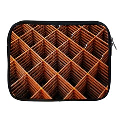 Metal Grid Framework Creates An Abstract Apple Ipad 2/3/4 Zipper Cases