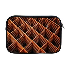 Metal Grid Framework Creates An Abstract Apple Macbook Pro 17  Zipper Case by Amaryn4rt