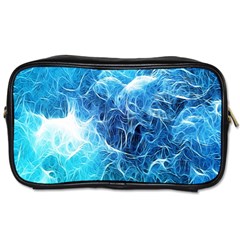 Fractal Occean Waves Artistic Background Toiletries Bags 2-side by Amaryn4rt