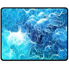 Fractal Occean Waves Artistic Background Fleece Blanket (medium)  by Amaryn4rt