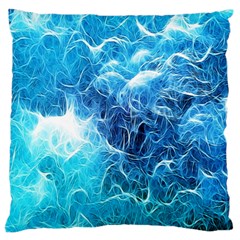 Fractal Occean Waves Artistic Background Standard Flano Cushion Case (two Sides) by Amaryn4rt