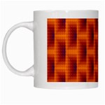 Fractal Multicolored Background White Mugs Left