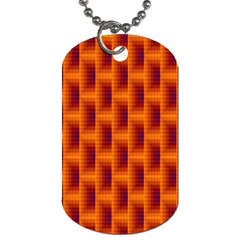 Fractal Multicolored Background Dog Tag (two Sides)