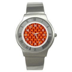 Fractal Multicolored Background Stainless Steel Watch by Amaryn4rt