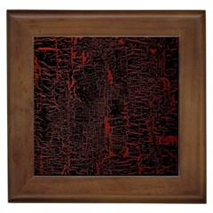 Black And Red Background Framed Tiles by Amaryn4rt