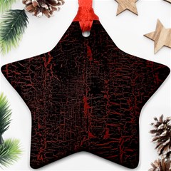 Black And Red Background Star Ornament (two Sides) by Amaryn4rt