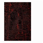 Black And Red Background Small Garden Flag (Two Sides) Front