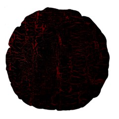 Black And Red Background Large 18  Premium Flano Round Cushions by Amaryn4rt