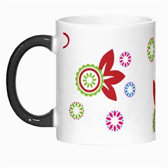 Colorful Floral Wallpaper Background Pattern Morph Mugs by Amaryn4rt