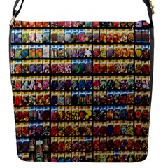 Flower Seeds For Sale At Garden Center Pattern Flap Messenger Bag (s) by Amaryn4rt