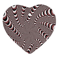 Digital Fractal Pattern Ornament (heart)