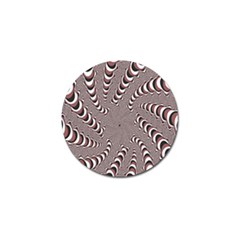 Digital Fractal Pattern Golf Ball Marker (4 Pack)