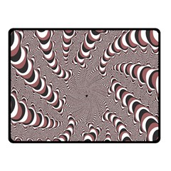 Digital Fractal Pattern Fleece Blanket (small)