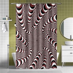 Digital Fractal Pattern Shower Curtain 48  X 72  (small)  by Amaryn4rt