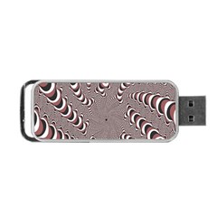 Digital Fractal Pattern Portable Usb Flash (two Sides) by Amaryn4rt