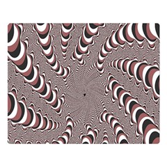 Digital Fractal Pattern Double Sided Flano Blanket (large) 