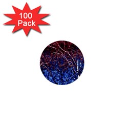 Autumn Fractal Forest Background 1  Mini Buttons (100 Pack)  by Amaryn4rt