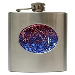 Autumn Fractal Forest Background Hip Flask (6 Oz) by Amaryn4rt