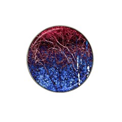 Autumn Fractal Forest Background Hat Clip Ball Marker (4 Pack) by Amaryn4rt