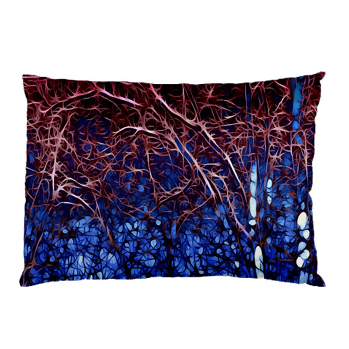 Autumn Fractal Forest Background Pillow Case