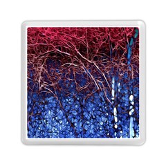 Autumn Fractal Forest Background Memory Card Reader (square) 