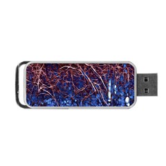 Autumn Fractal Forest Background Portable Usb Flash (one Side)