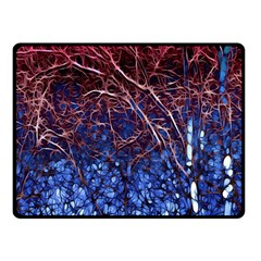 Autumn Fractal Forest Background Double Sided Fleece Blanket (small) 