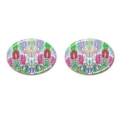 Wallpaper Created From Coloring Book Cufflinks (oval) by Amaryn4rt