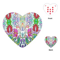 Wallpaper Created From Coloring Book Playing Cards (heart) 