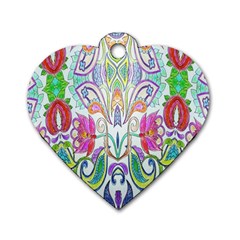 Wallpaper Created From Coloring Book Dog Tag Heart (one Side) by Amaryn4rt