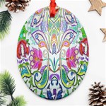 Wallpaper Created From Coloring Book Oval Filigree Ornament (Two Sides) Back