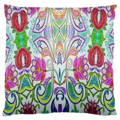 Wallpaper Created From Coloring Book Large Flano Cushion Case (two Sides)