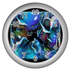 Water Is The Future Wall Clocks (silver)  by Amaryn4rt