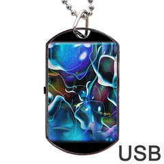 Water Is The Future Dog Tag Usb Flash (one Side) by Amaryn4rt