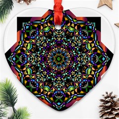 Mandala Abstract Geometric Art Ornament (heart)