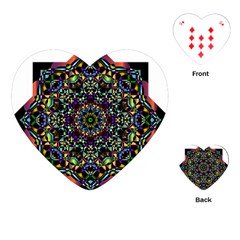 Mandala Abstract Geometric Art Playing Cards (heart) 