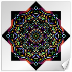 Mandala Abstract Geometric Art Canvas 12  X 12  