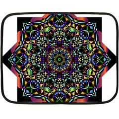 Mandala Abstract Geometric Art Fleece Blanket (mini)